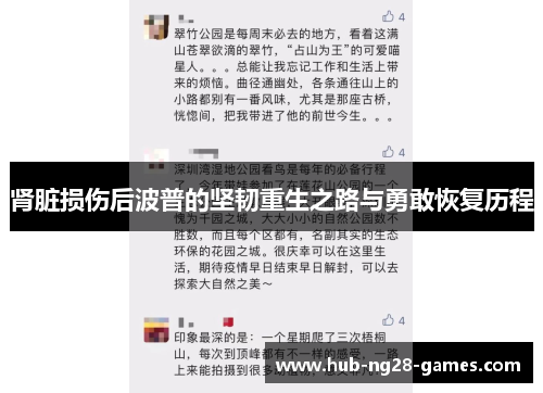 肾脏损伤后波普的坚韧重生之路与勇敢恢复历程